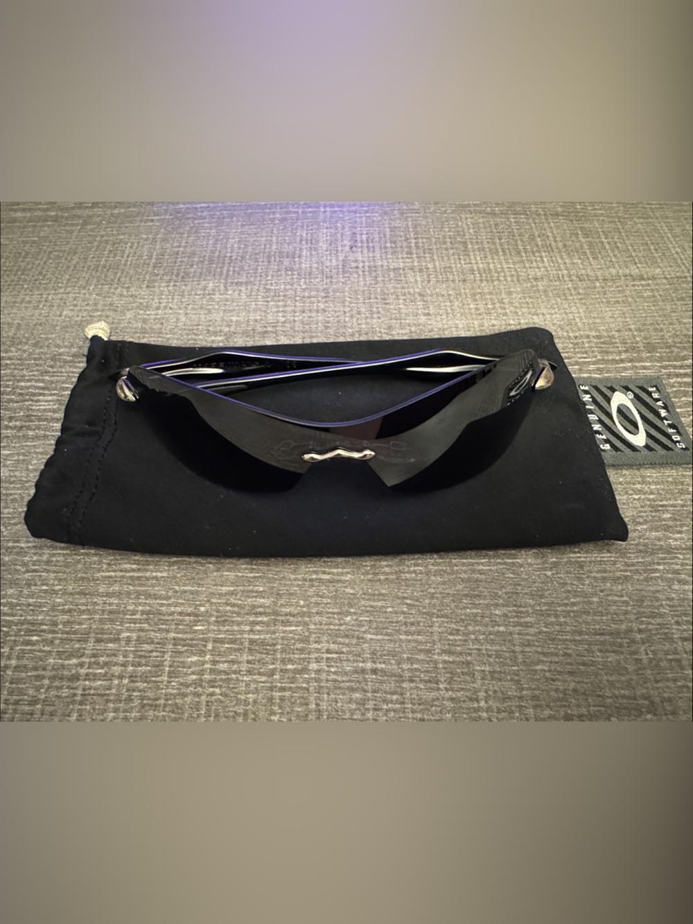 💜OFFERS💜 - Oakley Black Sunglasses with Purple Trim